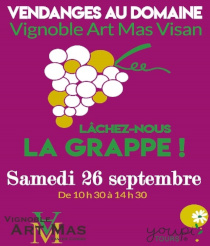 Affiche Vendanges Au Domaine ART MAS