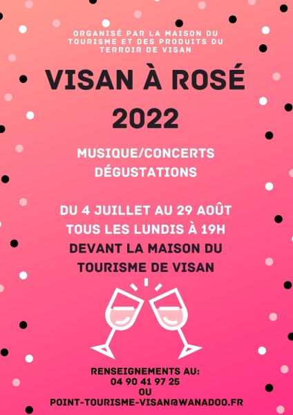 Affiche Visan à Rosé